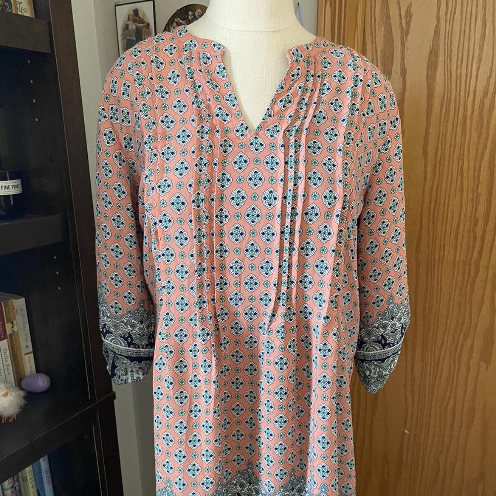 Medium COLLECTIVE CONCEPTS paisley peach DRESS